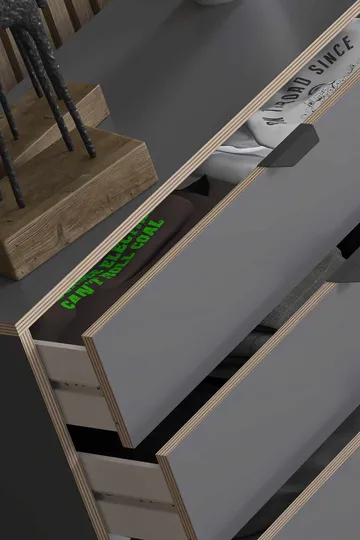 Olyros kommode 90 cm - Antrasitt - Oppbevaring - Oppbevaringsmøbler - Kommode