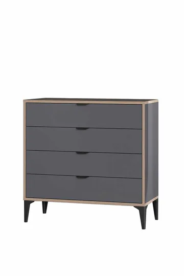 Olyros kommode 90 cm - Antrasitt - Oppbevaring - Oppbevaringsmøbler - Kommode