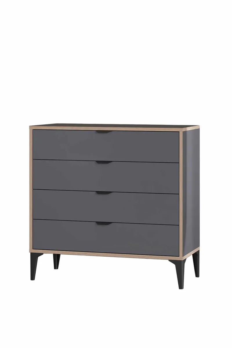 Olyros kommode 90 cm - Antrasitt - Oppbevaring - Oppbevaringsmøbler - Kommode