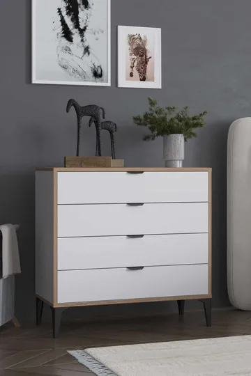 Olyros kommode 90 cm - Hvit - Oppbevaring - Oppbevaringsmøbler - Kommode