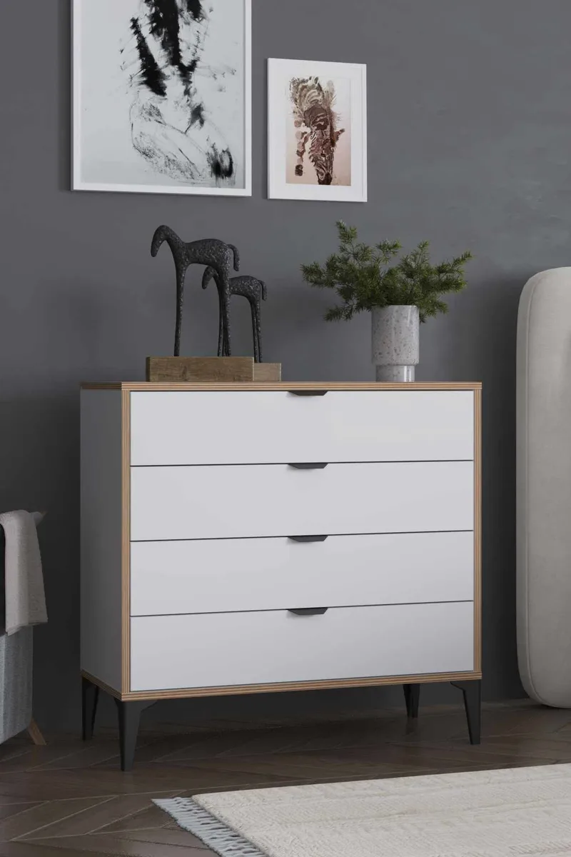 Olyros kommode 90 cm - Hvit - Oppbevaring - Oppbevaringsmøbler - Kommode