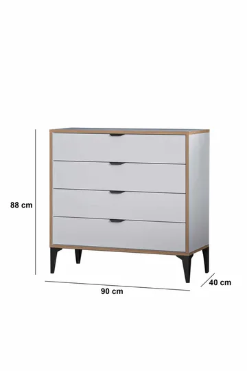 Olyros kommode 90 cm - Hvit - Oppbevaring - Oppbevaringsmøbler - Kommode