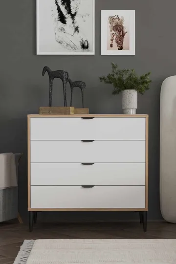 Olyros kommode 90 cm - Hvit - Oppbevaring - Oppbevaringsmøbler - Kommode