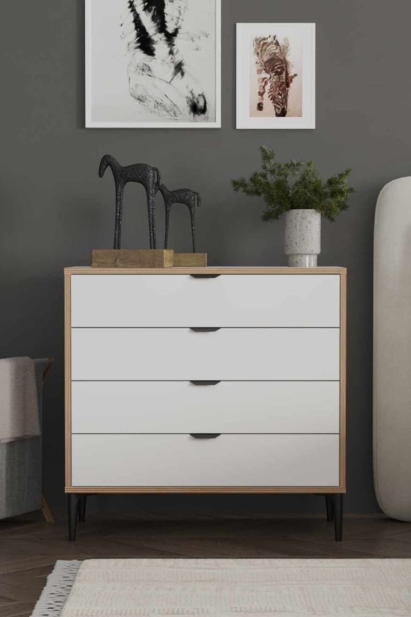 Olyros kommode 90 cm - Hvit - Oppbevaring - Oppbevaringsmøbler - Kommode