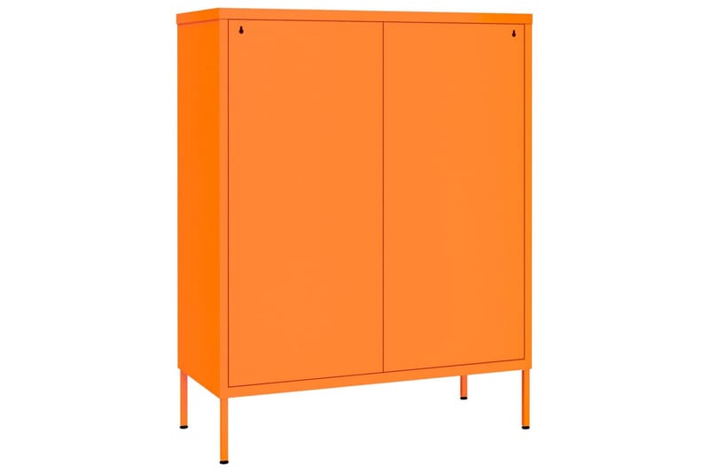 Kommode oransje 80x35x101,5 cm stål - Oransj - Kommode - Entrekommode - Entreoppbevaring