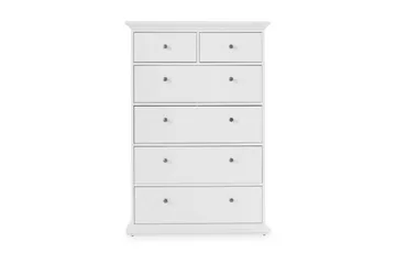 Paris Kommode 140 cm Høy - Hvit - Oppbevaring - Oppbevaringsmøbler - Kommode
