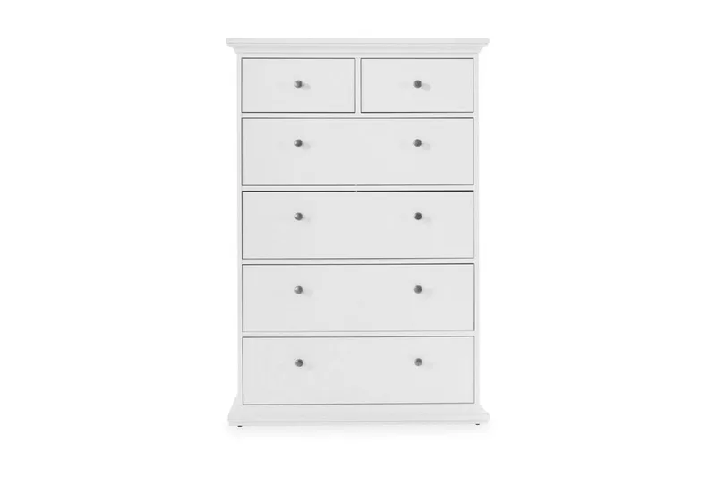 Paris Kommode 140 cm Høy - Hvit - Oppbevaring - Oppbevaringsmøbler - Kommode