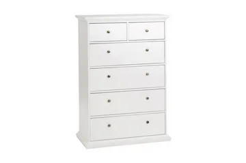 Paris Kommode 140 cm Høy - Hvit - Oppbevaring - Oppbevaringsmøbler - Kommode