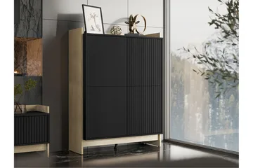 Polina Kommode 100 cm - Brun / Svart - Oppbevaring - Oppbevaringsmøbler - Kommode