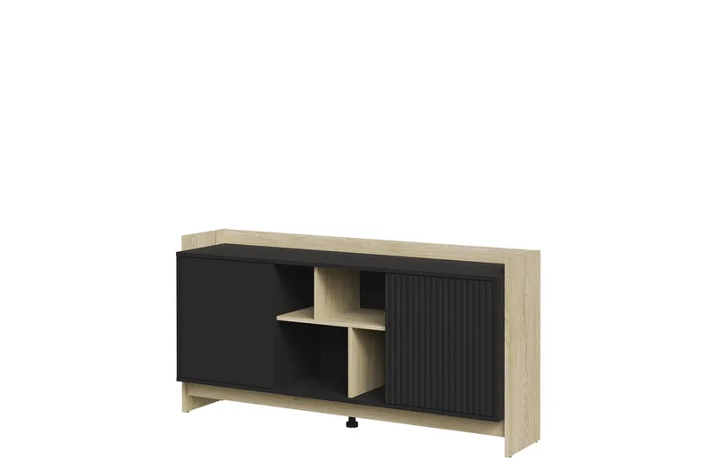 Polina Kommode 150 cm, Brun / Svart