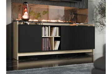 Polina Kommode 190 cm - Brun / Svart - Oppbevaring - Oppbevaringsmøbler - Kommode