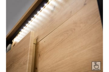 Quant Kommode 41x130 cm - Eik/Svart - Oppbevaring - Oppbevaringsmøbler - Kommode