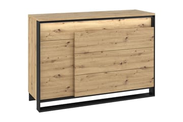 Quant Kommode 41x130 cm - Eik/Svart - Oppbevaring - Oppbevaringsmøbler - Kommode