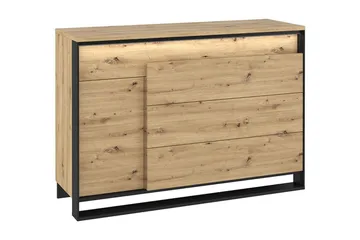 Quant Kommode 41x130 cm - Eik/Svart - Oppbevaring - Oppbevaringsmøbler - Kommode