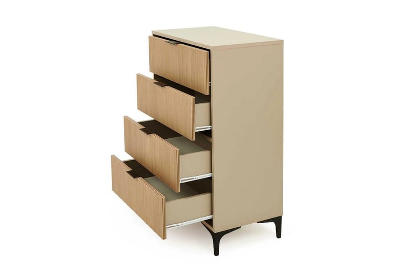 Ranko Kommode 70 cm - Sand/Mellomfarget tre - Oppbevaring - Oppbevaringsmøbler - Kommode