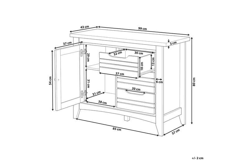 Ratulowski Kommode - Tre/Natur - Oppbevaring - Oppbevaringsmøbler - Kommode