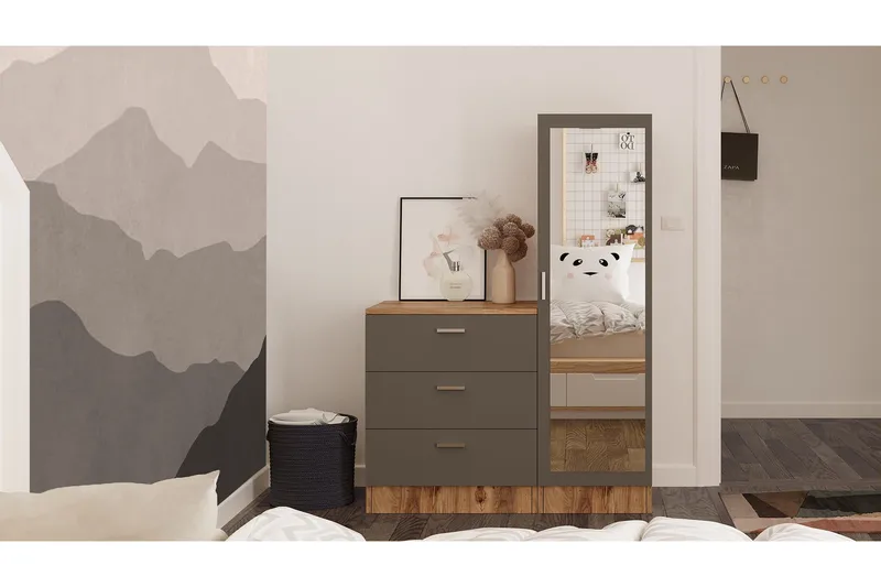 Rinorea Oppbevaringsskap 40x140 cm - Grønn - Oppbevaring - Oppbevaringsmøbler - Kommode