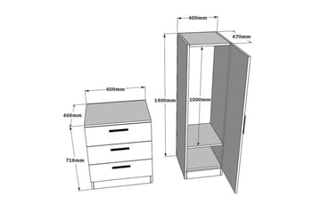 Rinorea Oppbevaringsskap 40x140 cm - Grønn - Oppbevaring - Oppbevaringsmøbler - Kommode
