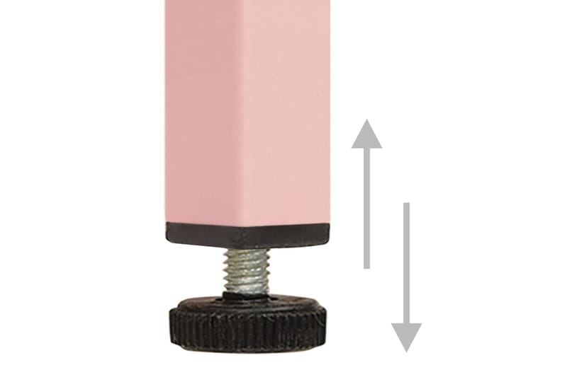 Kommode rosa 80x35x101,5 cm stål - Rosa - Kommode - Entrekommode - Entreoppbevaring
