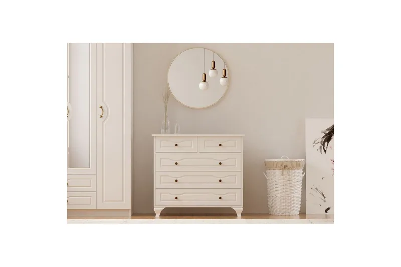 Rylic Kommode 90 cm - Matt Hvit - Oppbevaring - Oppbevaringsmøbler - Kommode