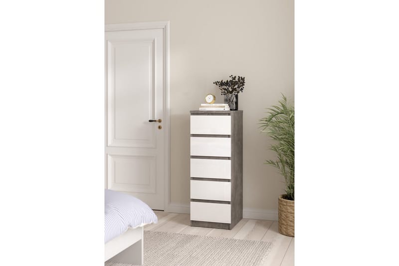 Salomns Kommode 40 cm - Grå/Hvit - Oppbevaring - Oppbevaringsmøbler - Kommode