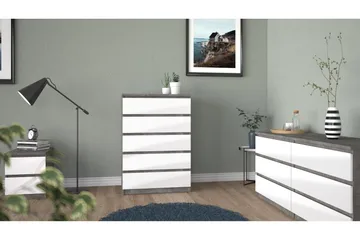 Salomns Kommode 50x154 cm - Hvit | Grå - Oppbevaring - Oppbevaringsmøbler - Kommode