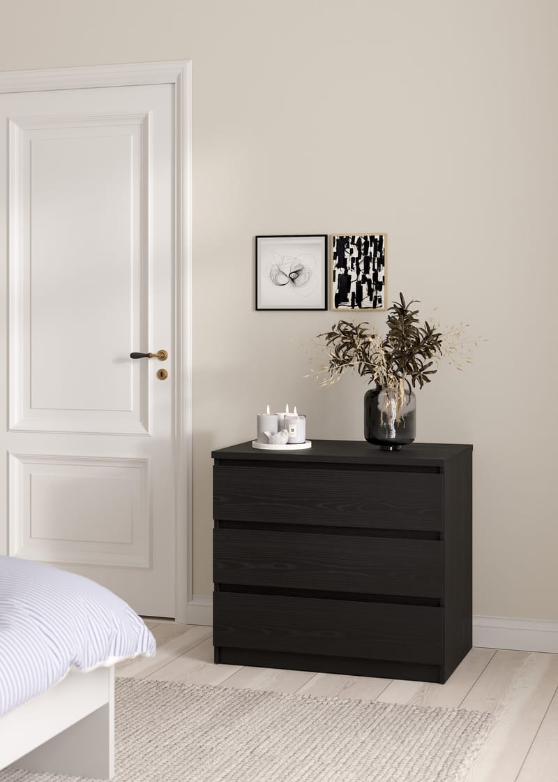 Salomns Kommode med 3 skuffer 77x50x68 cm - Oppbevaring - Oppbevaringsmøbler - Kommode