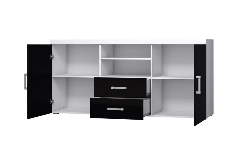 Samba Byrå 164x45x80 cm NO_BRAND White High gloss - Oppbevaring - Oppbevaringsmøbler - Kommode