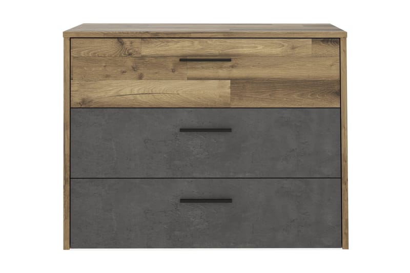 Scrafton Kommode 100 cm - Grå/Brun - Oppbevaring - Oppbevaringsmøbler - Kommode