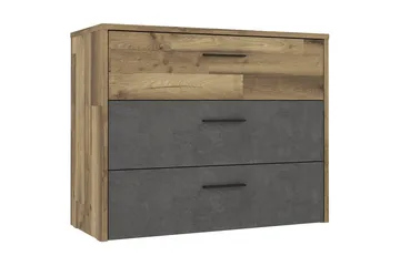 Scrafton Kommode 100 cm - Grå/Brun - Oppbevaring - Oppbevaringsmøbler - Kommode