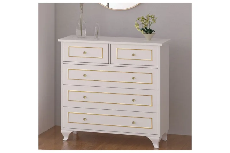 Seric Kommode 90 cm - Matt Hvit - Oppbevaring - Oppbevaringsmøbler - Kommode