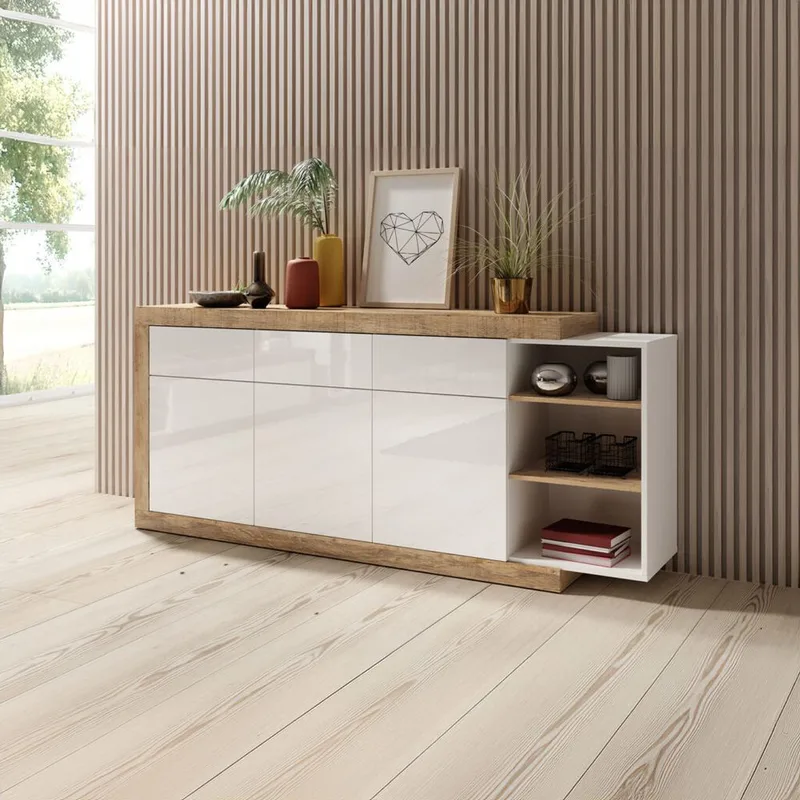 Kommode Sintra 3 Dører - 200 cm - Oppbevaring - Oppbevaringsmøbler - Sideboard & skjenk