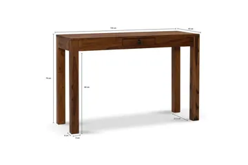 Skrivebord Wohnling for hjemmekontor med skuff i solid tre - Møbler - Bord - Kontorbord - Skrivebord