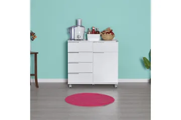 Byrå Vit högglans - Oppbevaring - Oppbevaringsmøbler - Kommode - Skuffeseksjon