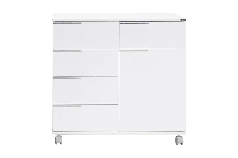 Byrå Vit högglans - Oppbevaring - Oppbevaringsmøbler - Kommode - Skuffeseksjon