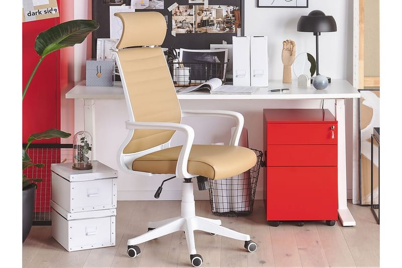 Garum Kontorskap 39x52 cm - Metall/Rød - Oppbevaring - Oppbevaringsmøbler - Kommode - Skuffeseksjon