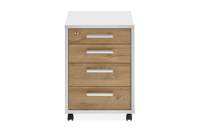 Hurts Adelina 48 cm - Hvit/Eik - Oppbevaring - Oppbevaringsmøbler - Kommode - Skuffeseksjon