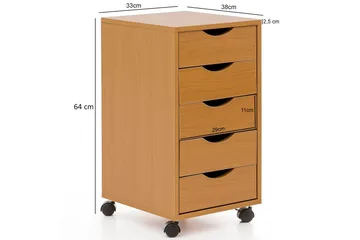 Javarris Hurts 33x38 cm - Brun - Oppbevaring - Oppbevaringsmøbler - Kommode - Skuffeseksjon