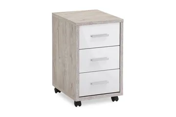Mamoru Hurts 35 cm - Sandeik/Hvit - Oppbevaring - Oppbevaringsmøbler - Kommode - Skuffeseksjon