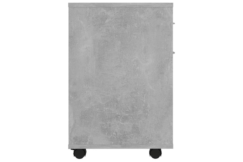 Rulleskap betonggrå 45x38x54 cm sponplate - Grå - Skuffeseksjon