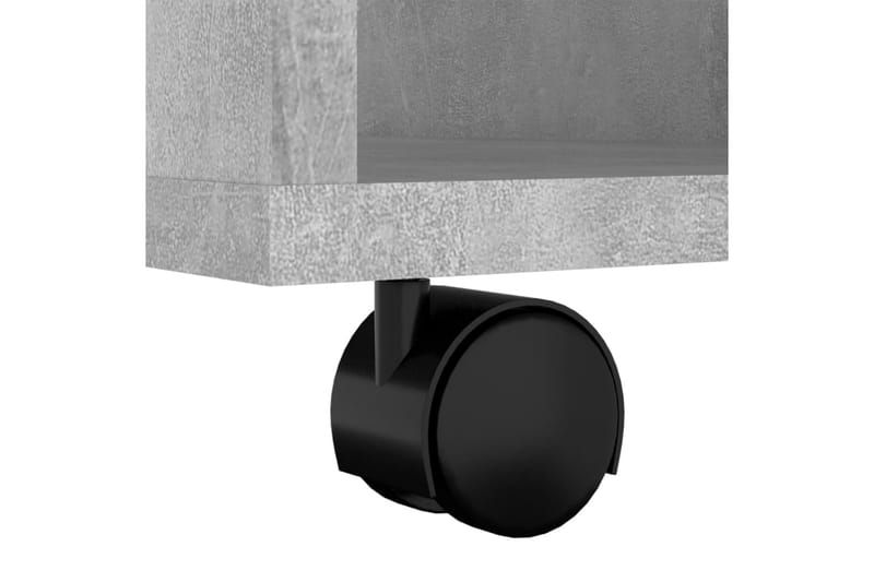 Rulleskap betonggrå 60x53x72 cm sponplate - Grå - Skuffeseksjon