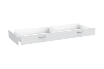 Uzayr Skuff med hjul 200x19 cm - Hvit - Oppbevaring - Oppbevaringsmøbler - Kommode - Skuffeseksjon