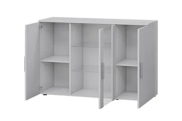 Soho Kommode 41x120 cm LED-belysning - Eik/Svart/Hvit - Oppbevaring - Oppbevaringsmøbler - Kommode