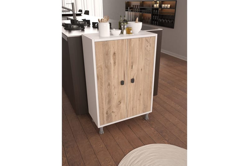 Sourav Kommode 59 cm - Brun/Hvit - Oppbevaring - Oppbevaringsmøbler - Kommode