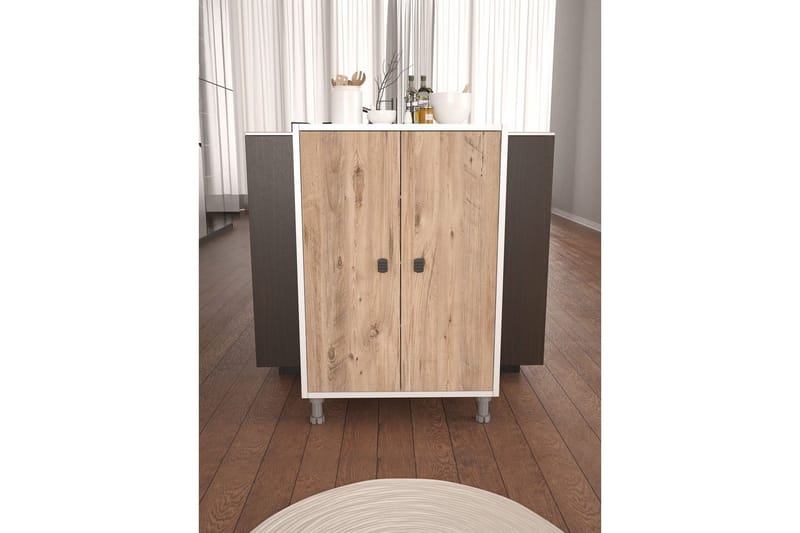 Sourav Kommode 59 cm - Brun/Hvit - Oppbevaring - Oppbevaringsmøbler - Kommode