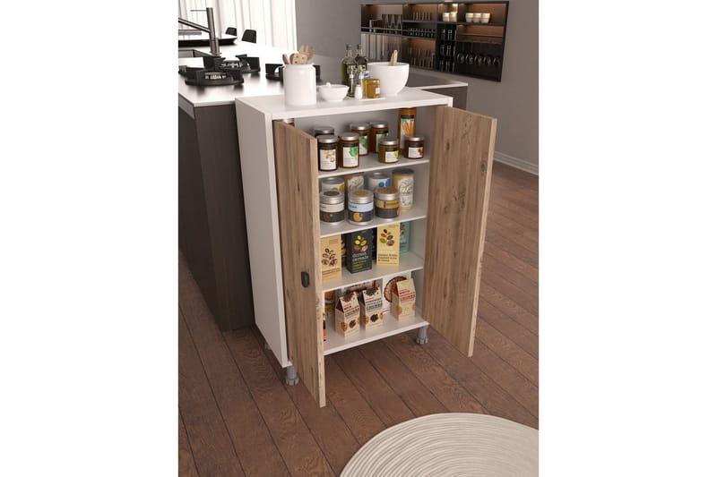 Sourav Kommode 59 cm - Brun/Hvit - Oppbevaring - Oppbevaringsmøbler - Kommode