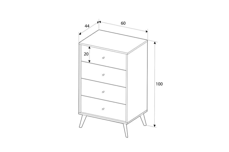 Stoneveil Kommode 60 cm - Multifarget - Oppbevaring - Oppbevaringsmøbler - Kommode