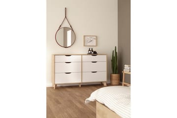 Sumita Kommode 156 cm - Natur/Hvit - Oppbevaring - Oppbevaringsmøbler - Kommode