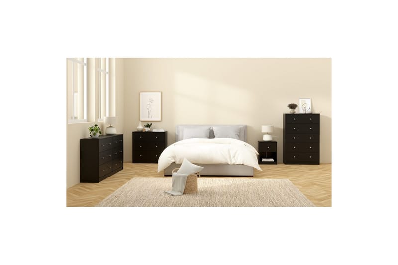 Sundra Kommode 72 cm - Svart - Oppbevaring - Oppbevaringsmøbler - Kommode