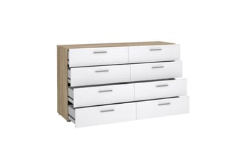 Suntia Kommode 140 cm - Natur/Hvit - Oppbevaring - Oppbevaringsmøbler - Kommode